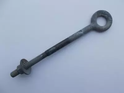 Vintage CHICAGO Heavy Duty Galvanized Threaded Eye Bolt 12 1/2  X 5/8  • $24.99