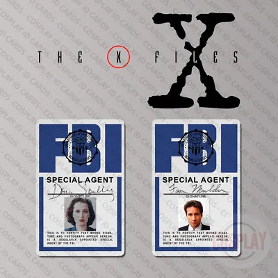 $14 • Buy The X-Files FBI ID Badge Set, Special Agents Fox Mulder & Dana Scully ID Badge