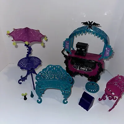 Monster High Doll Cafe Cart Scaris City Of Frights Doll Furniture Playset 2012 • $45