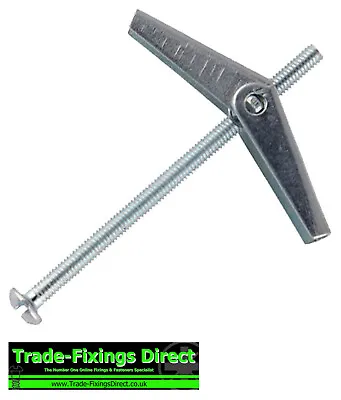 Spring Toggle Plasterboard Fixings & Screws Hollow Wall Cavity Anchor M3 M5 M6 • £3.85