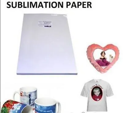 $18.40 • Buy 100 Sublimation Paper HIGH Quality A4 Dye Desktop Inkjet Printer Heat Transfer