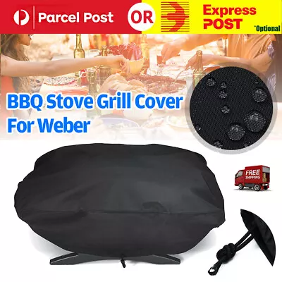 AU  Portable Waterproof BBQ Stove Grill Cover UV Resistant For Weber 7110 Q1000 • $14.06