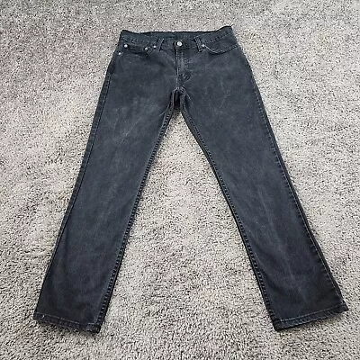 Levis 511 Jeans Mens 32 Black Slim Fit Low Rise Denim Stretch Straight 31x29 • $28.98