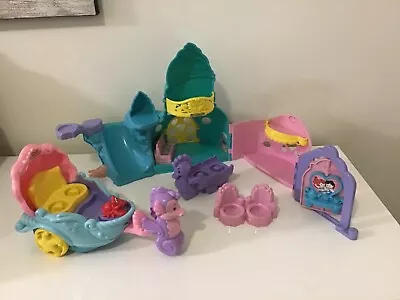 Fisher Price Little People Disney The Little Mermaid Ariels Castle And Carriage • $80