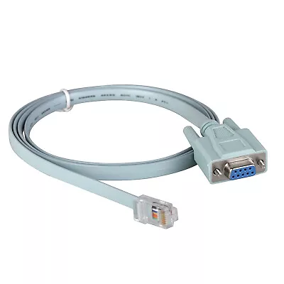 RJ45 To DB9 Adapter Female Rollover Console Cable For PC Router Switch 5ft Wire • $8.19