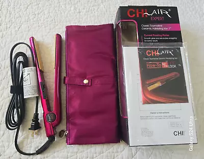 NEW CHI HAIR STRAIGHTENER Air Expert Iron 1  Pink *NO BRUSH* Open Box/$99.99 • $29.95