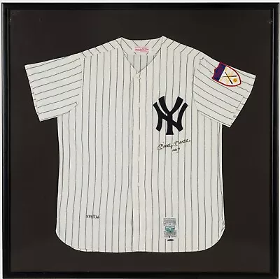 Beautiful Mickey Mantle No. 7 Signed New York Yankees Jersey UDA Upper Deck COA • $9995