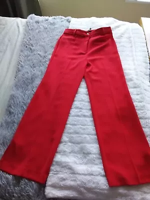 Gorgeous ..Red Next Myleene Klass Flared Trousers Size 10 R Bnwt • £12