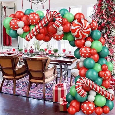 🎈Christmas Balloon Garland Arch KitXmas Party Decoration- GreenRed.. • $11.99