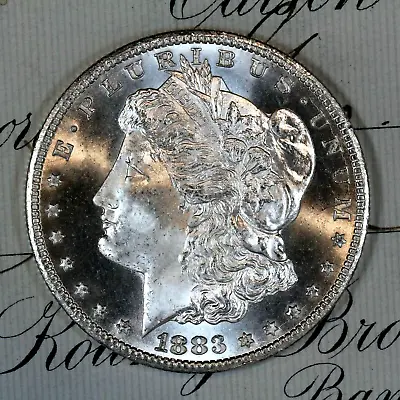 * 1883-CC * CHOICE To GEM BU MS MORGAN SILVER DOLLAR * FROM ORIGINAL BANK BAG * • $499.95