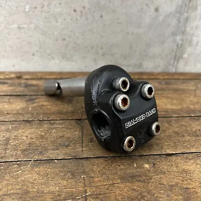 Diamond Back Crown Stem Old School BMX Sugino OG 1980s Neck Quill Black Top A2 • $173.99