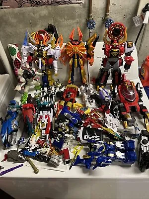 Power Rangers Super Samurai Bull Megazord Clawzord Bandai Weapons Parts Lot • $100