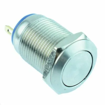 £3.49 • Buy Off-(On) Momentary 12mm Vandal Resistant Push Switch SPST