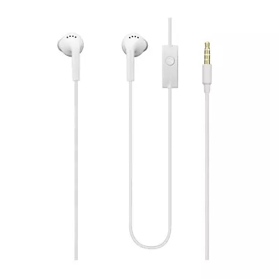 Genuine Samsung Handsfree Headphones Earphones With Mic EHS61ASFWE White • £2.99