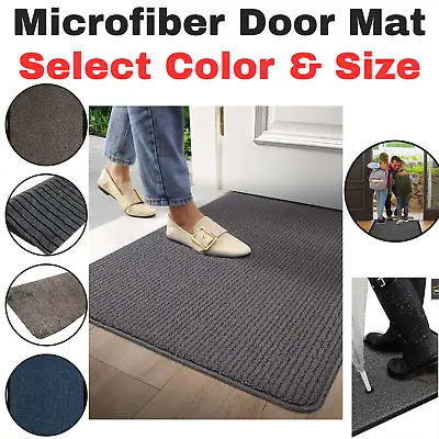 Door Mat Super Clean Washable Absorbent Magic Step Microfiber Mat Indoor Outdoor • £9.99