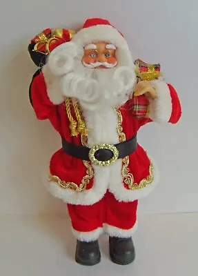 FATHER CHRISTMAS SANTA CLAUSE FIGURE XMAS DECORATION.  30cm • £8