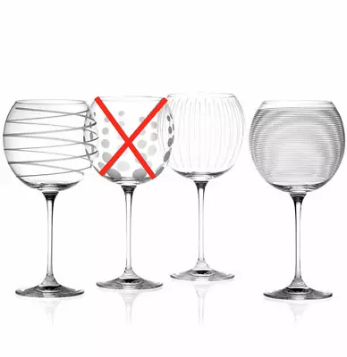 Mikasa Clear Cheers Balloon Goblets H1502 Set Of 3 • $71.09