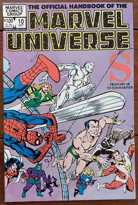 The Official Handbook Of The Marvel Universe 10 Vol. 1 October 1983 Vf • £4.99