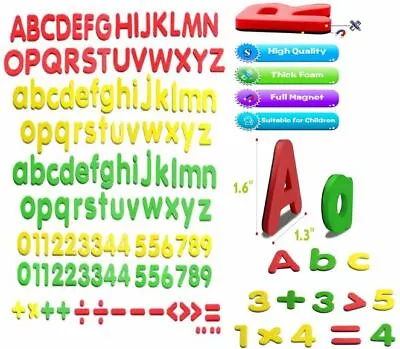 $12.14 • Buy Magnetic Letters Magnets Alphabet And Numbers Toy ABC 123 Fridge Plastic Toy Set
