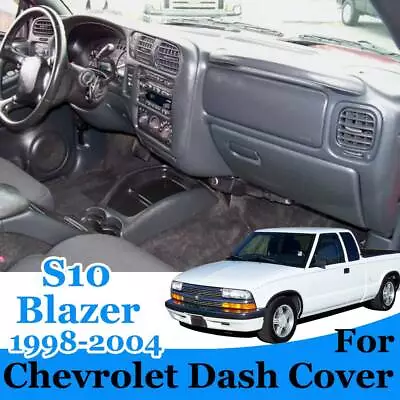 For Chevrolet Blazer Mini S10 Dash Cover Mat Dashmat 1998 - 2004 1999 2000 Black • $19.94