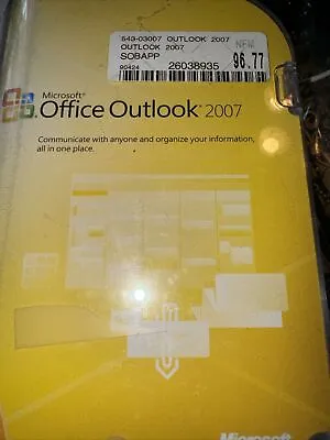 MICROSOFT OFFICE OUTLOOK 2007 With PRODUCT KEY  Good Condition • $19.99