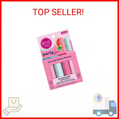 Eos Party Vibes Lip Balm Variety Pack- Cotton Candy Watermelon Frosé Pomegrana • $23.49