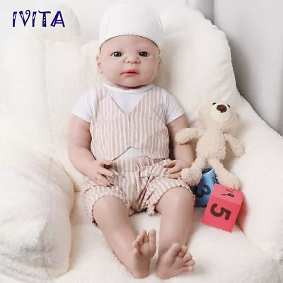 21'' Full Body Silicone Reborn Baby Boy Doll Prematur Birthday Gift 5000g IVITA • $139