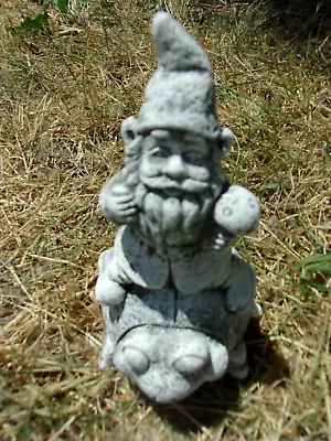 Latex Gnome Mold Elf On Ladybug Plaster Concrete Mould  4 L X  6 H  X 4 W • $57.95