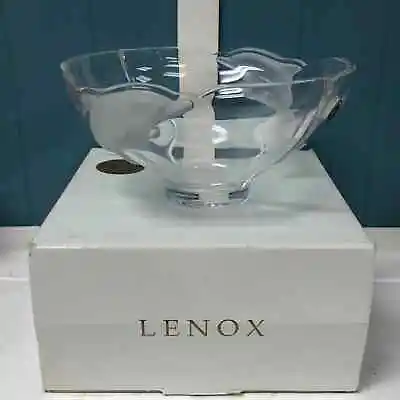 Lenox Fine Crystal Dolphin Bowl 080678 Made In Germany Large • $93.28