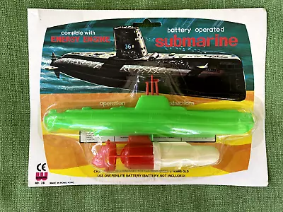 Plastic Toy Submarine With Energy Engine Battery Operated Vintage 1980s NOS • $39.99