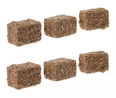 Miniature Dollhouse Fairy Garden Set Of 6 Hay Bales - Buy 3 Save $5 • $8.50