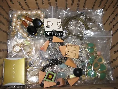 Huge Lot Of Vintage To Now Jewelry *all Wearable And Signed* Over 125 Pcs • $52