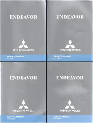 2004 Mitsubishi Endeavor Shop Manual 4 Volume Set Service Repair Books OEM • $174.95