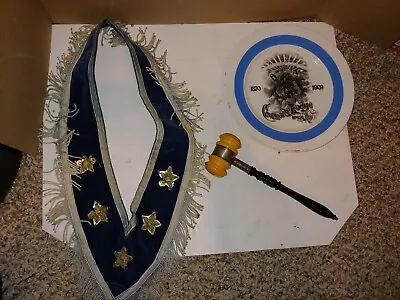 4 Vintage Masonic 1943 Progress Lodge GavelLehmberg Sash1909 CovenantElephant • $100