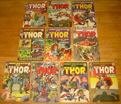 Lot 10 Journey Into Mystery THOR Comics #116 117 118 119 120 121 122 123 124 125 • $21.51