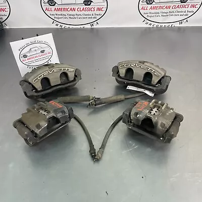 2005-13 C6 Corvette Full Set Of Front And Rear Brake Calipers - 92k - OEM • $399.95