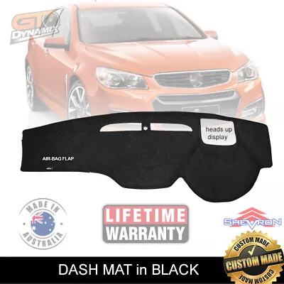 DASH MAT Holden VF Commodore SSV +CALAIS V 6/2013-17 With HUD SV6 SS DM1325 Blk • $89.95