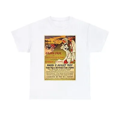1907 Grand Prix De L'Automobile Club De France Unisex Heavy Cotton T-Shirt • $24.95
