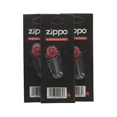 3 Packs 100% Genuine Zippo Lighter 18 Flints Genuine Original Free Postage • £5.41