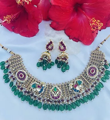 Indian Kundan Jewelry Set • $100