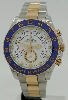 Rolex Ref 116681 St/18k RG Auto 44mm Oyster Perpetual Yacht-Master II Chrono • $30000