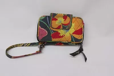 Vera Bradley Jazzy Blooms All In One Quilted Cotton Wristlet Wallet Free Shipped • $12.99