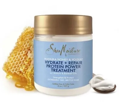 Shea Moisture Manuka Honey & Yogurt Hydrate + Repair Protein Power Treatment 8oz • £12.99