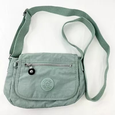 £19.46 • Buy Kipling Sabian Mini Ladies Fresh Teal Nylon Crossbody Bag Purse NO MONKEY
