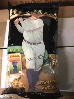 Full Bag New York Yankees Babe Ruth Helmar Brewery 1930s Style Caramel Corn 2005 • $24.99