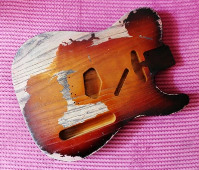 £384.99 • Buy Stratocaster Telecaster Jaguar Relic Guitar Body Ash Alder Nitrocellulose Finish
