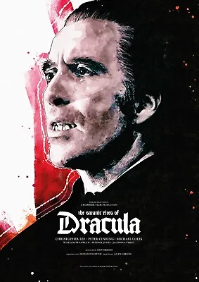 THE SATANIC RITES OF DRACULA Art Print Movie HAMMER HORROR POSTER / FILM • £17.99