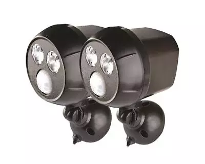 New Mr. Beams NetBright Motion Activated Spotlights 2-PK MBN391 Brown • $29.99