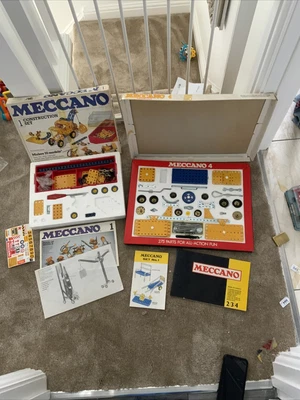 £99 • Buy 3 X Vintage Meccano Set 4, 1977 An Set 1 An Another Set