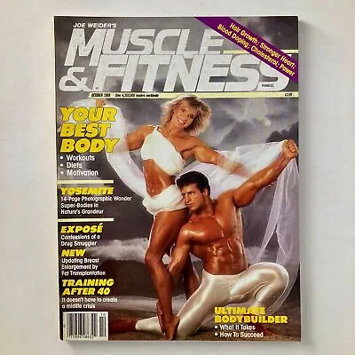 Joe Weider's Muscle & Fitness Magazine October 1988 Cory Everson & James DeMelo • $17.95